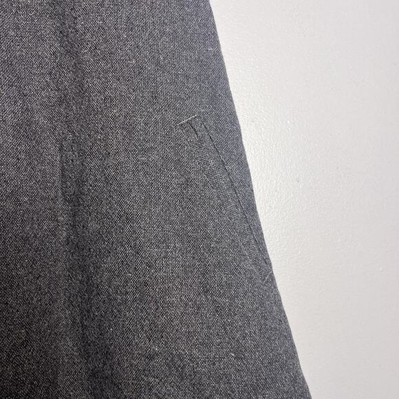 Theory Sleeveless Wool Blend Sheath Dress Gray Sz 6 Office Preppy Career A Line - Picture 3 of 14